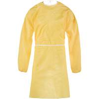 ChemMax&reg; 1 Gown, One Size, Yellow, Polyethylene/Polypropylene Trail Hammer and Bolt