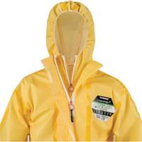 ChemMax&reg; 1 Coveralls, Polyethylene/Polypropylene, 4X-Large, Yellow Trail Hammer and Bolt