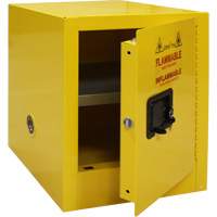 Flammable Storage Cabinet, 4 gal., 1 Door, 17" W x 22" H x 18" D Trail Hammer and Bolt