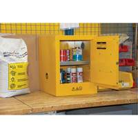 Flammable Storage Cabinet, 4 gal., 1 Door, 17" W x 22" H x 18" D Trail Hammer and Bolt