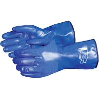 North Sea Chemical Resistant  Gloves, Size Small, 11" L, Nitrile, Fleece Inner Lining, Winter Weight Trail Hammer and Bolt