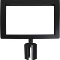 Sign Frame for Crowd Control Post, Black Trail Hammer and Bolt