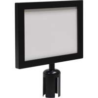 Sign Frame for Crowd Control Post, Black Trail Hammer and Bolt