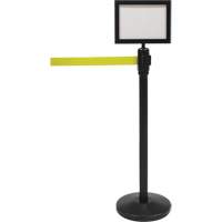 Sign Frame for Crowd Control Post, Black Trail Hammer and Bolt