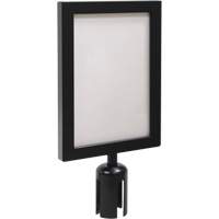 Sign Frame for Crowd Control Post, Black Trail Hammer and Bolt