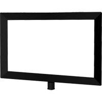 Heavy-Duty Horizontal Sign Holder for Classic Posts, Black Trail Hammer and Bolt