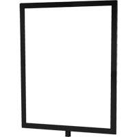 Heavy-Duty Vertical Sign Holder for Classic Posts, Black Trail Hammer and Bolt