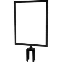 Heavy-Duty Horizontal Sign Holder with Tensabarrier&reg; Post Adapter, Black Trail Hammer and Bolt