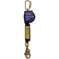 Nano-Lok Extended Length Self Retracting Lifeline, 10', Dyneema&reg;, Swivel Trail Hammer and Bolt