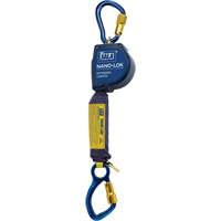 Nano-Lok Extended Length Self Retracting Lifeline, 10', Dyneema&reg;, Swivel Trail Hammer and Bolt