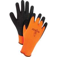 Natural Rubber Winter Gloves, Large, Latex Coating, 10 Gauge, Cotton/Polyester Shell Trail Hammer and Bolt