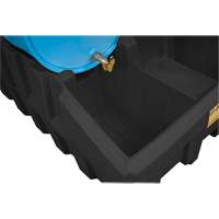 EcoPolyBlend Drum Management Base, 59" L x 49" W x 26" H, 66 US gal. Capacity Trail Hammer and Bolt