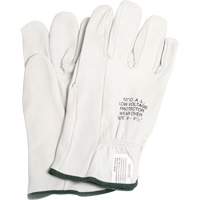 Leather Protector Gloves, Size 8, 10" L Trail Hammer and Bolt