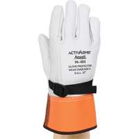 96-003 High Voltage Leather Protector Gloves, Size 8, 12" L Trail Hammer and Bolt
