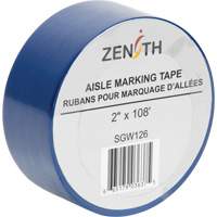Aisle Marking Tape, 2" x 108', PVC, Blue Trail Hammer and Bolt