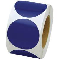 Coloured Marking Dots, Circle, 3" L x 3" W, Blue, Vinyl Trail Hammer and Bolt