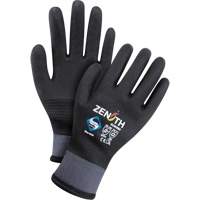 ZX-30° Premium Coated Gloves, Large, Foam PVC Coating, 15 Gauge, Nylon Shell Trail Hammer and Bolt