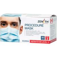Disposable Procedure Face Masks, ASTM F2100 Level 3, Class 1 Trail Hammer and Bolt