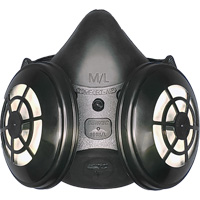 Comfort-Air&reg; 400Nx Black Half Mask without Exhalation Valve N95 Kit, Elastomer/Rubber, Small/Medium Trail Hammer and Bolt