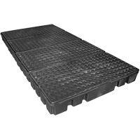Black Diamond Low Profile Spill Pallet, 102 US gal. Spill Capacity, 96" x 49" x 6.5" Trail Hammer and Bolt