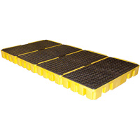 Low Profile Spill Pallet, 102 US gal. Spill Capacity, 96" x 49" x 6.5" Trail Hammer and Bolt