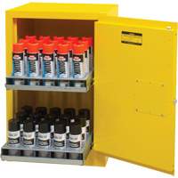 Flammable Aerosol Storage Cabinet, 12 gal., 1 Door, 23" W x 35" H x 18" D Trail Hammer and Bolt