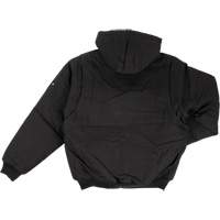 Hooded Duck Bomber Jacket, Men's, Small, Black Trail Hammer and Bolt