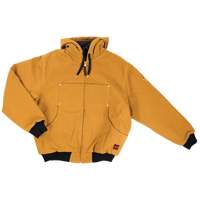 Hooded Duck Bomber Jacket, Men's, Small, Brown Trail Hammer and Bolt