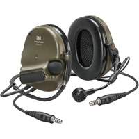 Casque VI NIB avec deux fils de sortie Peltor ComTac, Style Cordon cervical, 22 dB Trail Hammer and Bolt