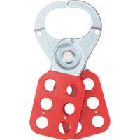 Safety Lockout Hasp, Red Trail Hammer and Bolt