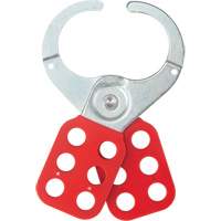 Safety Lockout Hasp, Red Trail Hammer and Bolt