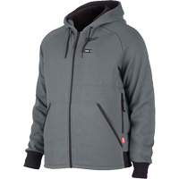 M12 Heated Hoodie Kit, Men's, 3X-Large, Grey, Polyester Trail Hammer and Bolt