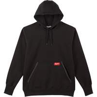 Heavy-Duty Pullover Hoodie, Men's, Small, Black Trail Hammer and Bolt