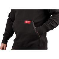 Heavy-Duty Pullover Hoodie, Men's, Small, Black Trail Hammer and Bolt
