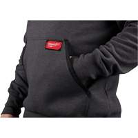 Heavy-Duty Pullover Hoodie, Men's, Small, Grey Trail Hammer and Bolt