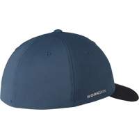 Workskin Fitted Hat, Blue, Poly-Cotton Trail Hammer and Bolt