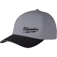 Workskin Fitted Hat, Grey, Poly-Cotton Trail Hammer and Bolt