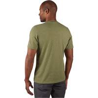 Hybrid Work Tee Shirt, Men's, Small, Green Trail Hammer and Bolt