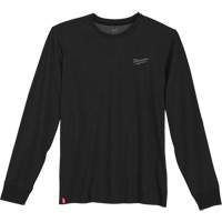 Hybrid Work Tee Shirt, Men's, Small, Black Trail Hammer and Bolt