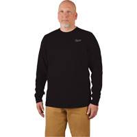 Hybrid Work Tee Shirt, Men's, Small, Black Trail Hammer and Bolt