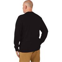 Hybrid Work Tee Shirt, Men's, Small, Black Trail Hammer and Bolt
