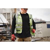Hybrid Work Tee Shirt, Men's, Small, Black Trail Hammer and Bolt