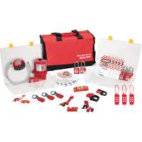 Premier Lockout Kit with Zenex Thermoplastic Locks, Electrical Kit, 27 Components Trail Hammer and Bolt