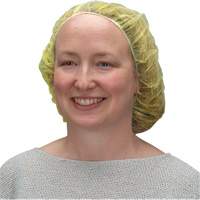 Bonnets bouffants, Polypropyl&egrave;ne, 21", Jaune Trail Hammer and Bolt