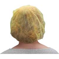 Bonnets bouffants, Polypropyl&egrave;ne, 21", Jaune Trail Hammer and Bolt