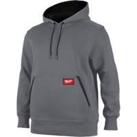 Midweight Pullover Hoodie, Men's, Small, Grey Trail Hammer and Bolt
