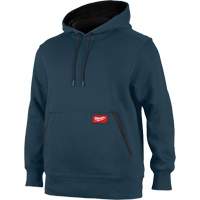 Midweight Pullover Hoodie, Men's, Small, Blue Trail Hammer and Bolt