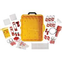 Station de cadenassage &eacute;lectrique avec cadenas de s&eacute;curit&eacute; en nylon utilisant des cl&eacute;s diff&eacute;rentes, Cadenas Plastique, Capacit&eacute; de 60, Cadenas Compris Trail Hammer and Bolt