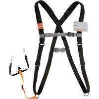 Harnais & longe &agrave; scanneur de code barres coussin&eacute;e Squids 3138 pour ordinateurs portables, Longueur fixe, Boucle Trail Hammer and Bolt