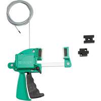 Green Clamping Cable Lockout, 8' Length Trail Hammer and Bolt